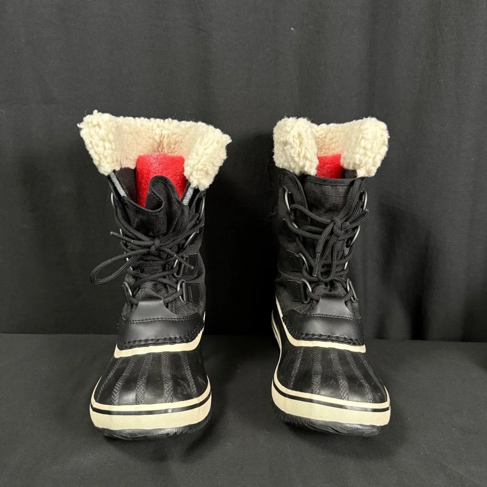 Sorel Winter Carnival Waterproof Snow Boots Black Stone NL3483-011 Womens 6
